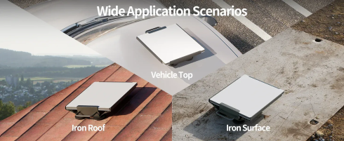 Портативное магнитное крепление Starlink Mini на крышу с мощными магнитами и установкой без сверления фото 3