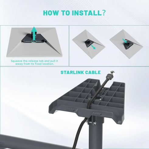 Комплект для настенного крепления Starlink v3 и v4 для физлиц фото 4